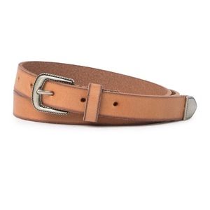 New FRYE & Co Western Tan Leather Belt Small